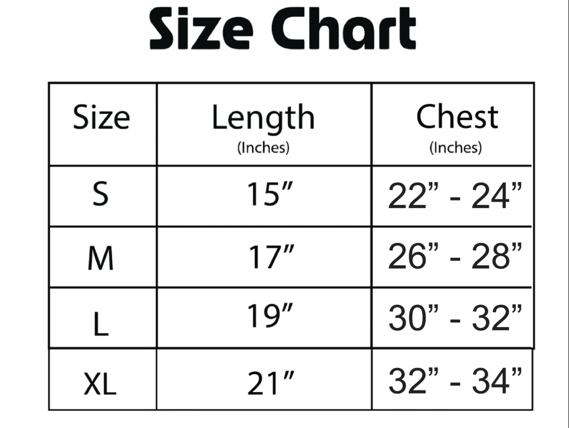 New Size Chart